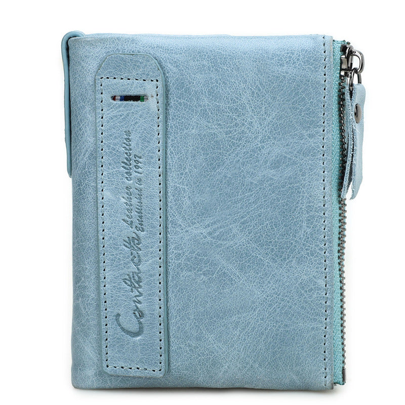 For Man Short Chic Crazy Horse Men's Wallets