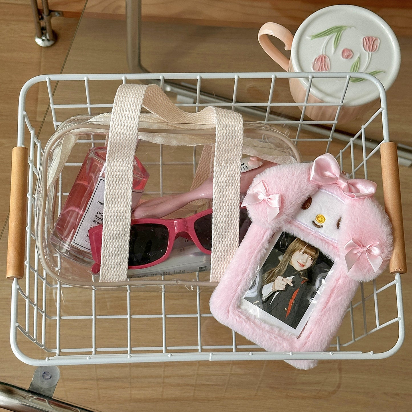 Comfortable Melody Plush Pendant Cute Goo Card Holder