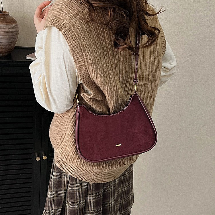 Women's Texture Frosted Chain Underarm Spring Fashion Commuter Women's Messenger Bag