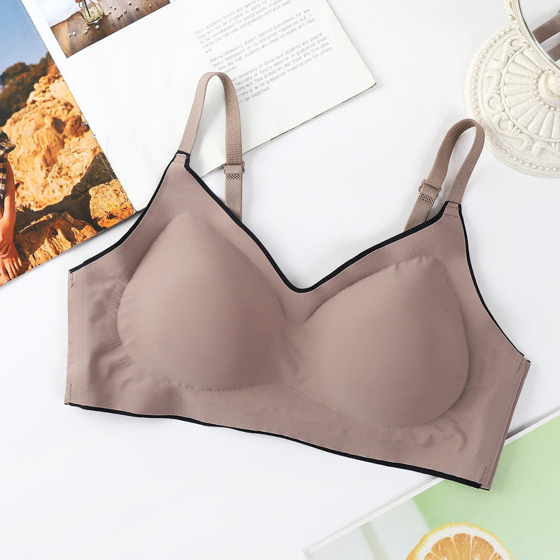 Women's Ice Silk Seamless Wireless Push Up Everyday Bras