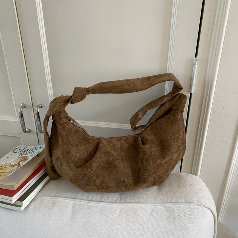 Elegant Women's Retro Dumpling Niche Commute Shoulder Bags