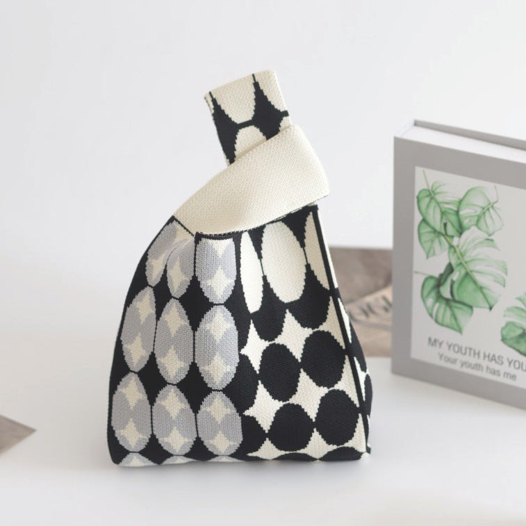 Unique Women's Knitted Woven Vest Simple Handbags