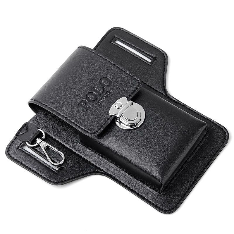 Men's Mobile Construction Site Work Leather Can Hold Men's Waist Packs