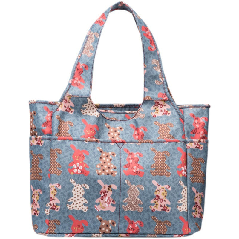 Women's Printed Fashion Versatile Large Capacity Oxford Handbags