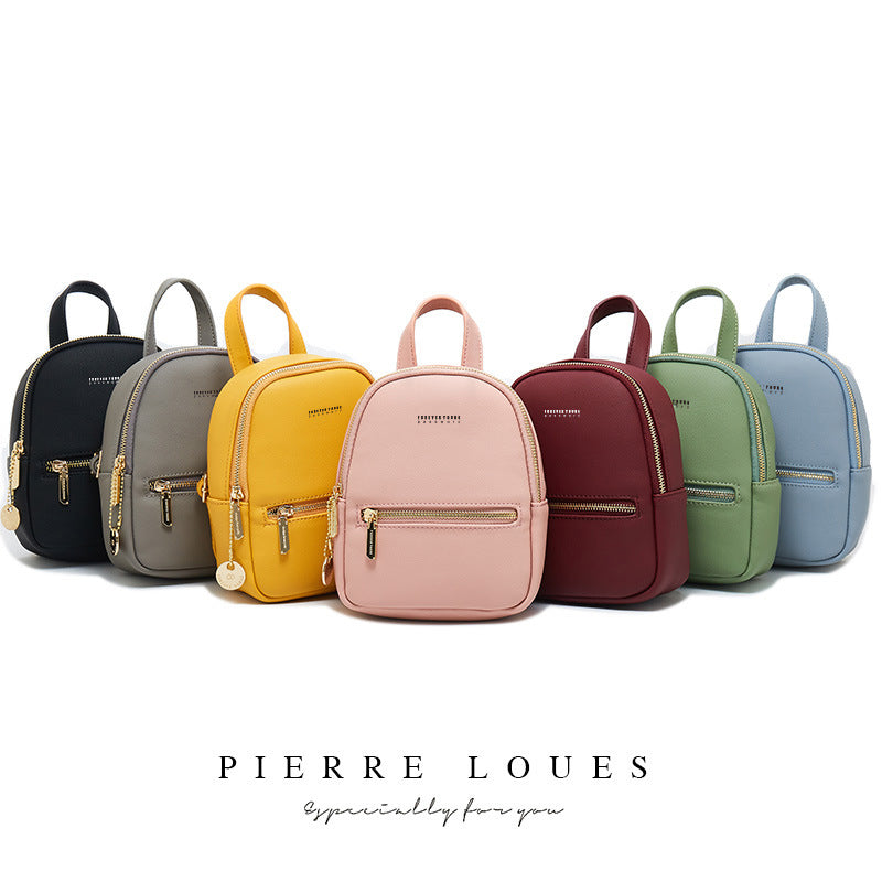 Women's Pierre Korean Fashion Large Capacity Simple Backpacks