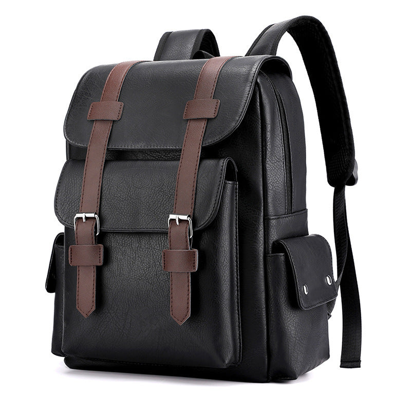 Men's Korean Style Large Capacity Soft Unisex Backpacks