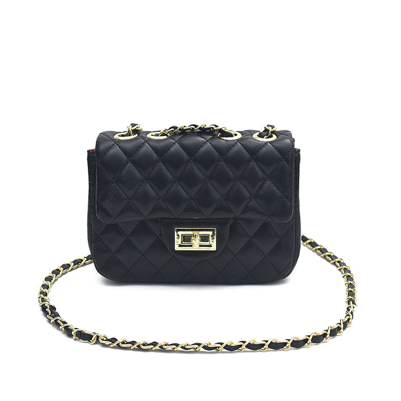 Women's Latch Rhombus Trendy Retro Textured Super Hot Women's Shoulder Bag