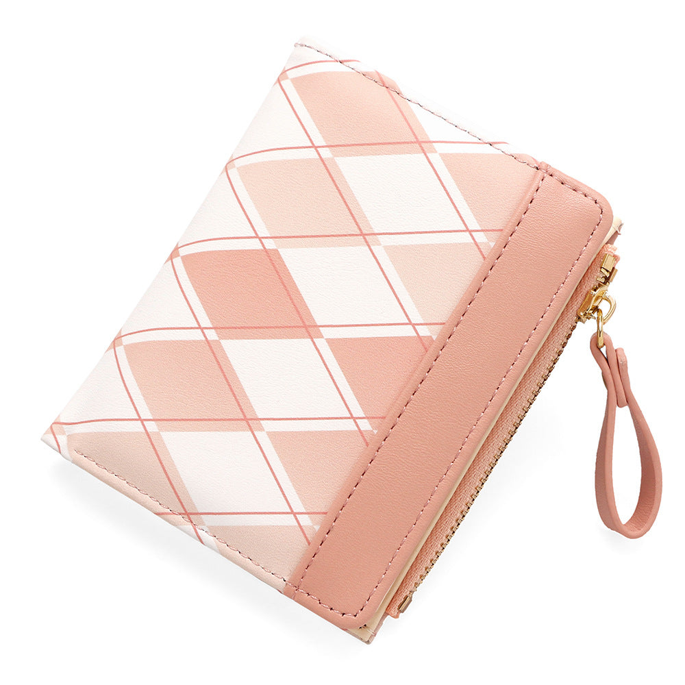 Women's Exquisite Embossed Two Fold Folding Side Bags