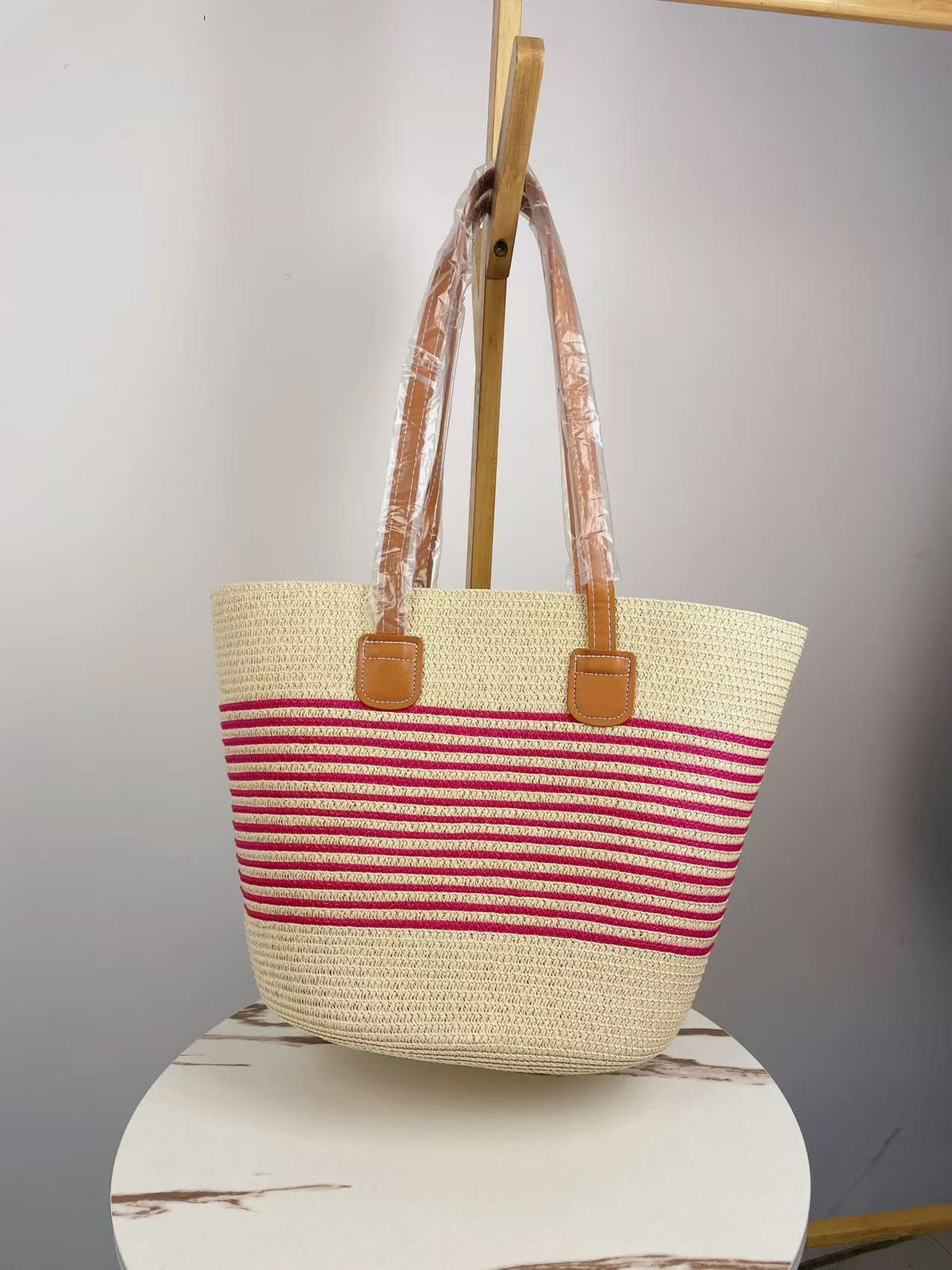 Straw Large Capacity Woven Female Seaside Vacation Women's Shoulder Bag