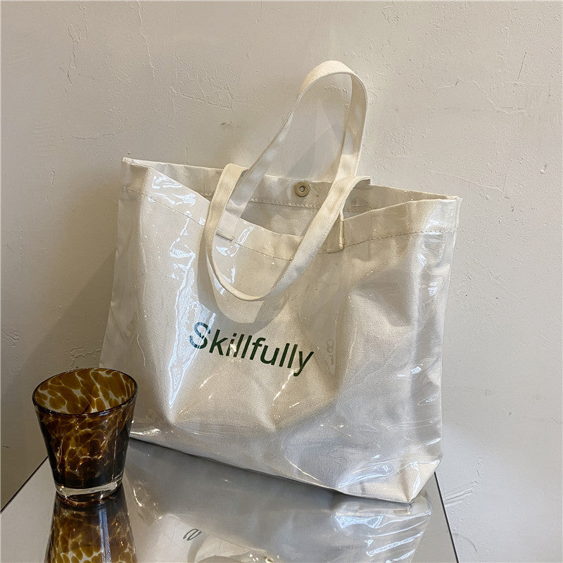 Large Capacity Transparent Jelly Female Fashion Korean Shoulder Bags