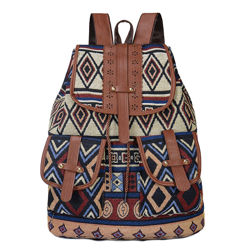 Women's Exotic Style Retro Trendy Large Capacity Backpacks
