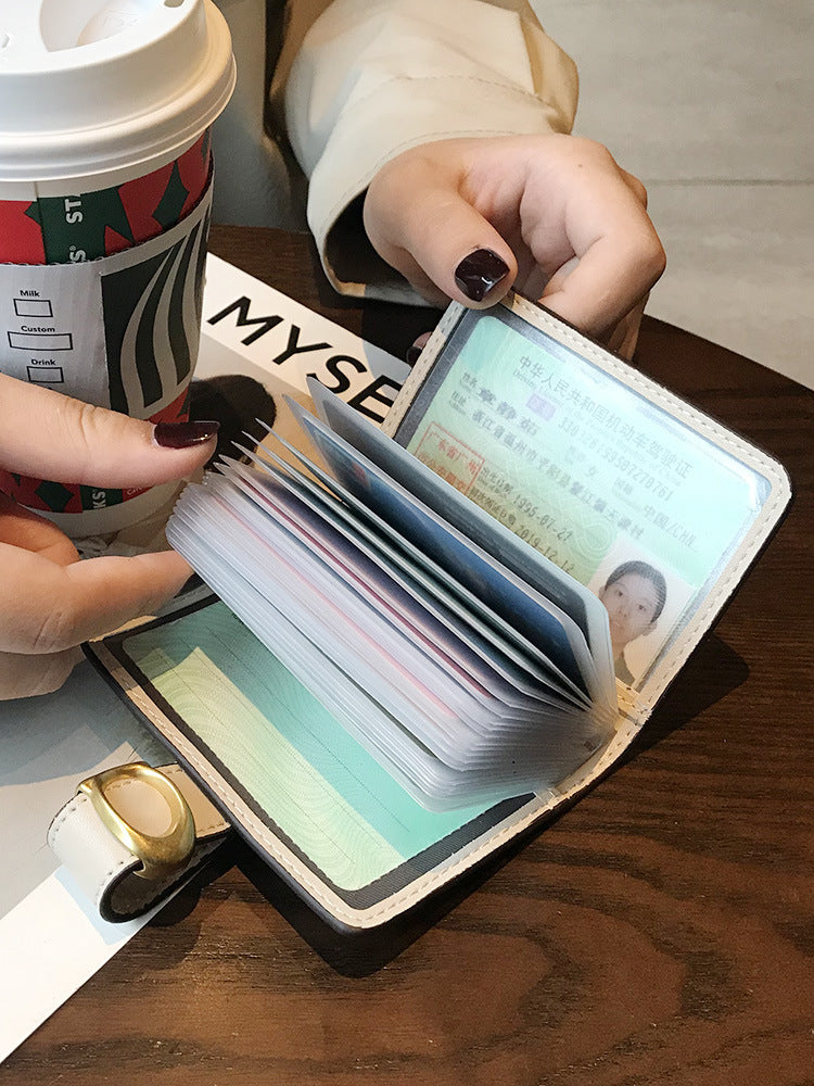 Women's Exquisite Large Capacity Multiple Slots High-grade Card Holder