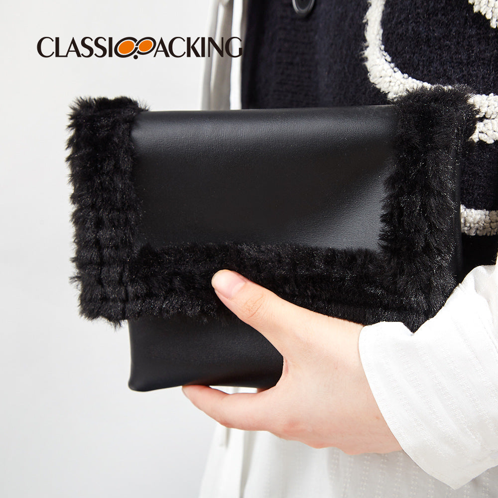 Women's Solid Color Large Capacity Temperament Wild Handbags