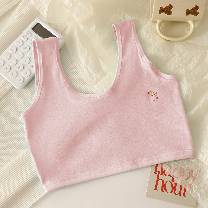 Children's Extended Version Underwear Development Period Thin Bras
