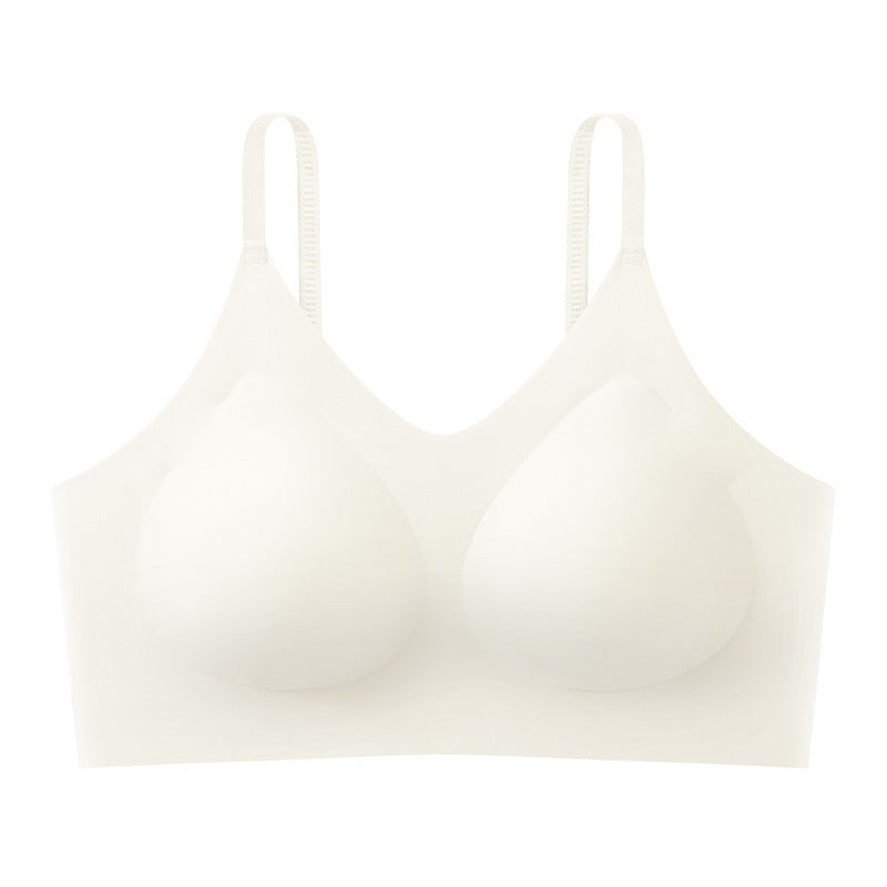 Women's Underwear Ice Silk Breathable Small Chest Push Bras