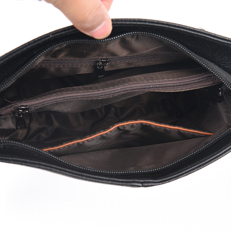 Women's Leather Large Capacity Fashion Mom Cross Bucket Bags