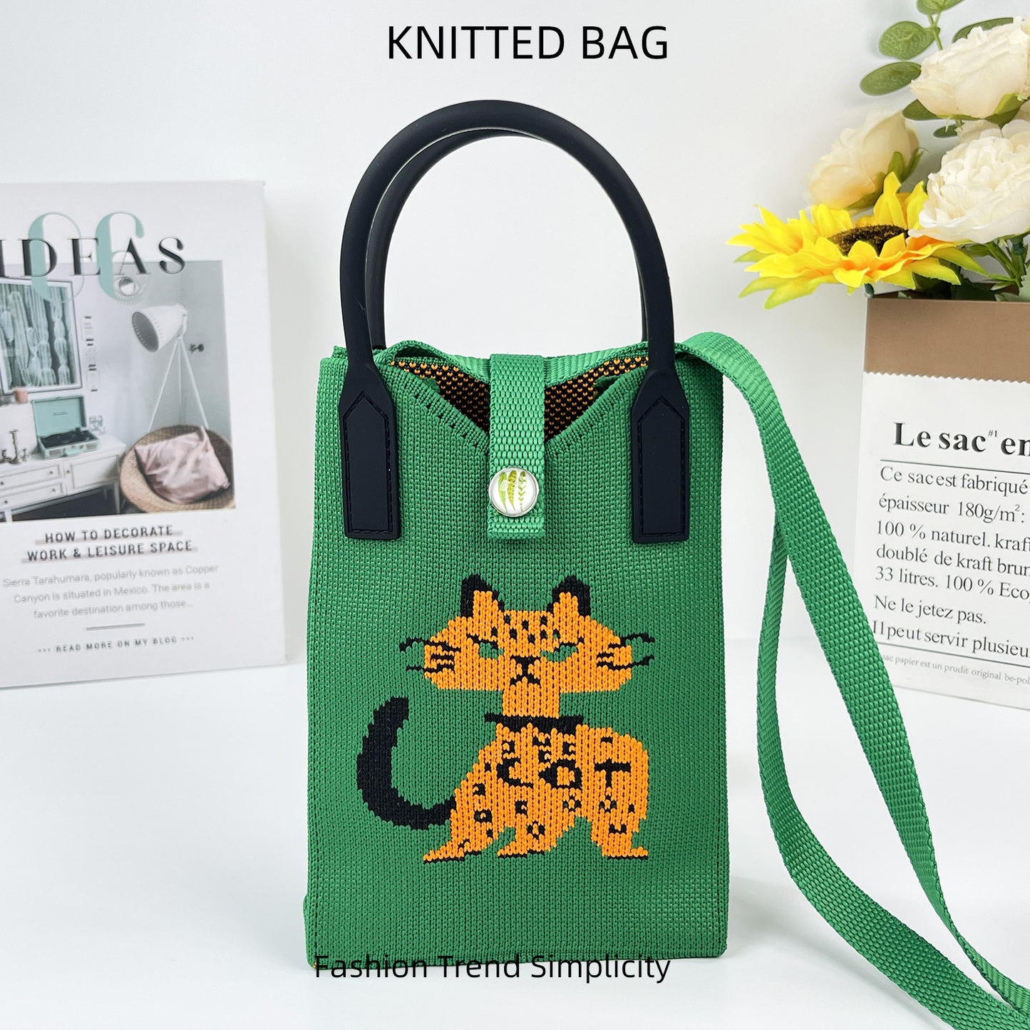 Pretty Knitted Mobile Mason Korean Mini Bags