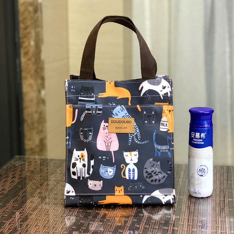 Running Volume Korean Style Waterproof Lunch Box Portable Handbags