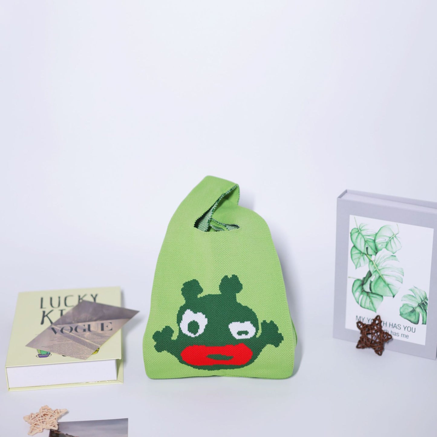 Unique Women's Knitted Woven Vest Simple Handbags