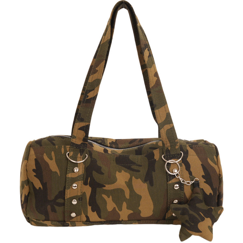 Women's Camouflage Leopard Print Large Capacity Underarm Pendant Women's Shoulder Bag
