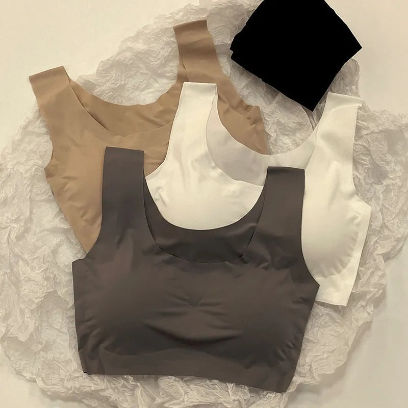 Women's Development Middle School Tube Top Shockproof Bras