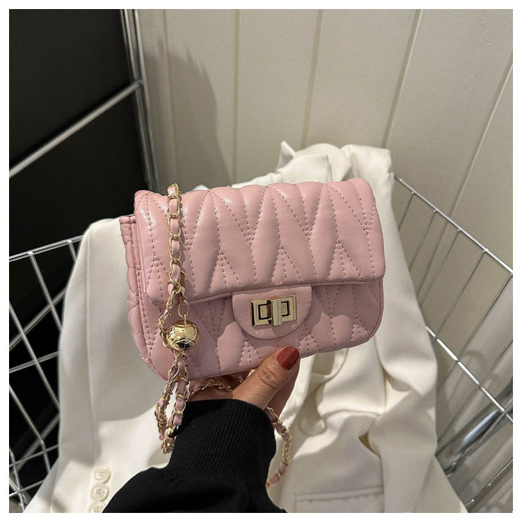 Women's Stylish Fashionable Simple Style Western Embroidery Small Square Bags