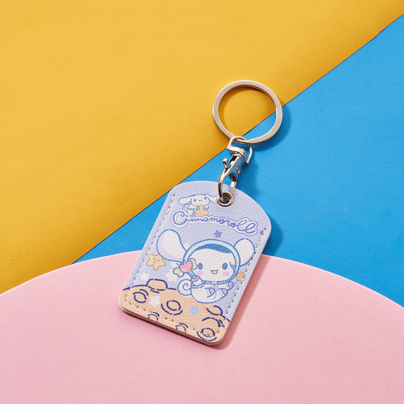 Rectangular Community Control Protective Elevator Leather Card Holder