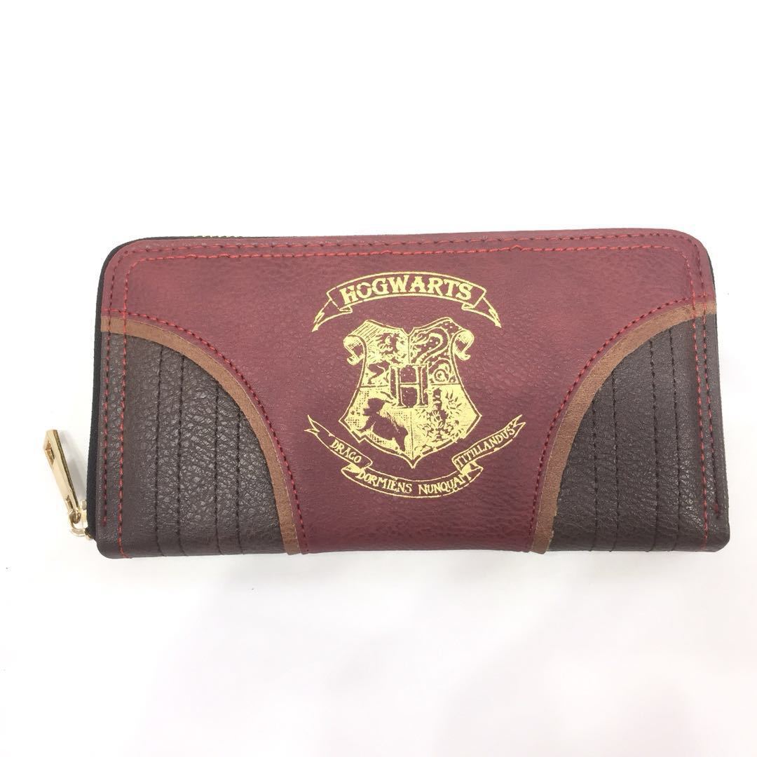 Women's Retro Brown Stitching Contrast Color Hogg Coin Purses