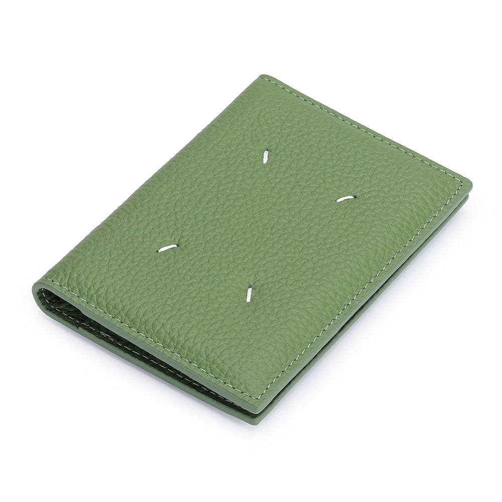 Leather Passport First Layer Simple Certificate Protective Ladies Wallet