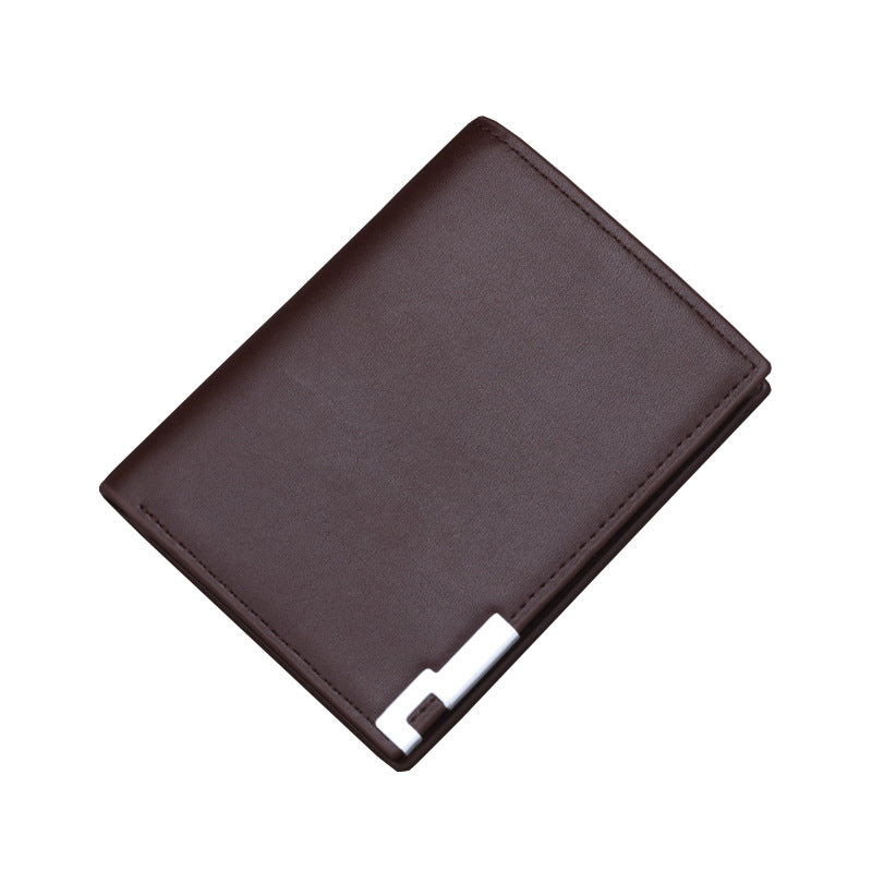 Men's Korean Short Fine Lines Fashion Men's Wallets