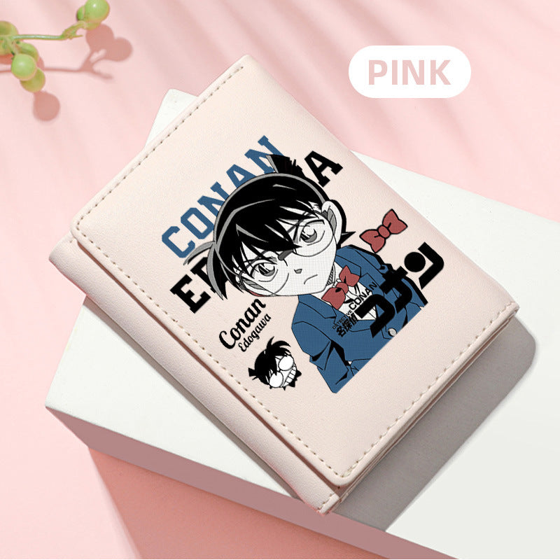Women's Detective Conan Peripheral Mini Short For Ladies Wallet