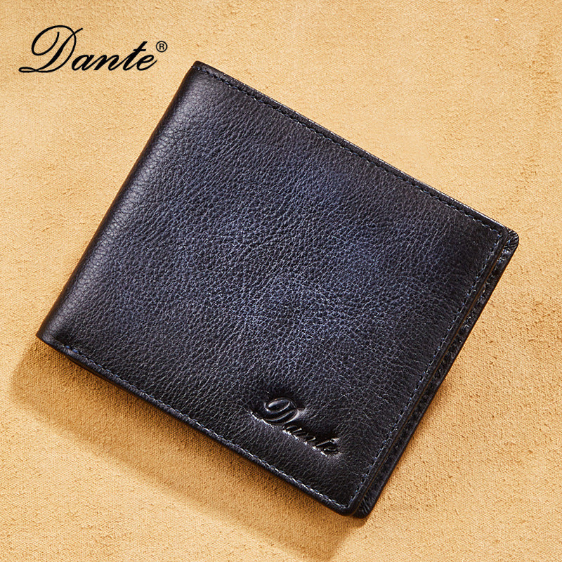 Men's Elegant First Layer Cowhide Leather Men's Wallets