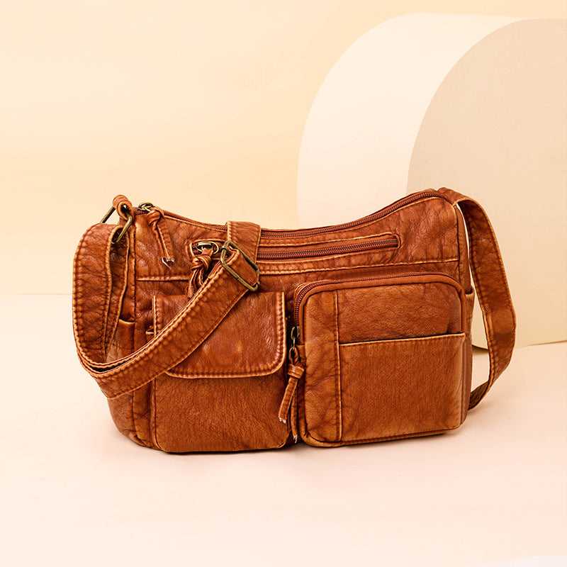 Beautiful Women's Mother Soft Leather Textured Women's Shoulder Bag