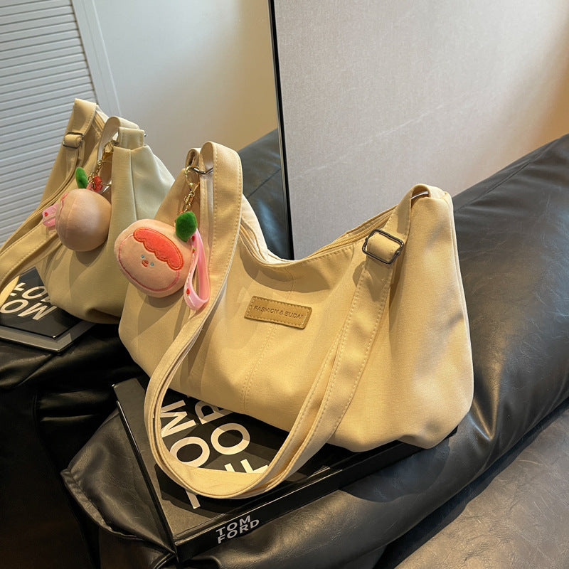 Women's Summer Canvas Fashionable Korean Style Dumpling Women's Messenger Bag