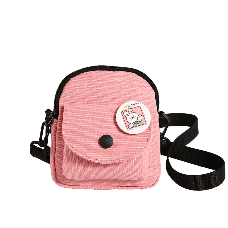 Canvas Korean Leisure Simple Fashion Pure Phone Bags