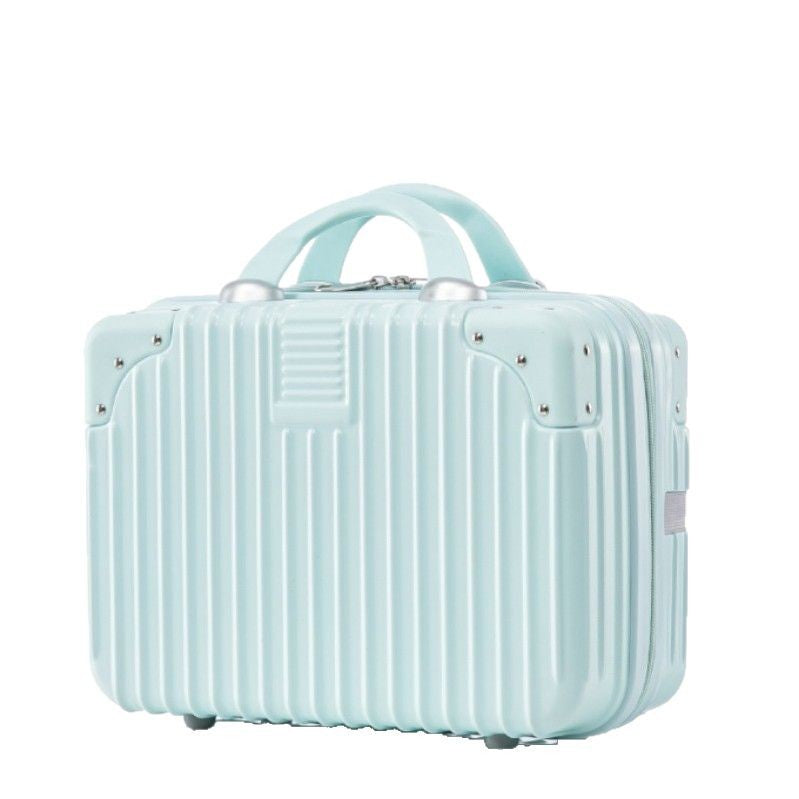 Inch Storage Mini Boarding Retro Blue Makeup Bag
