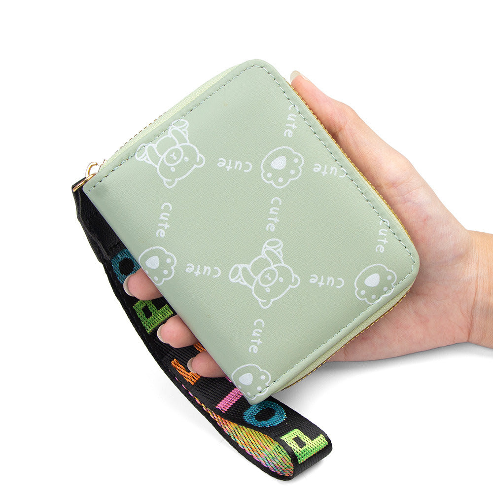 Trendy Women's Clutch Zipper Bank Storage Bags