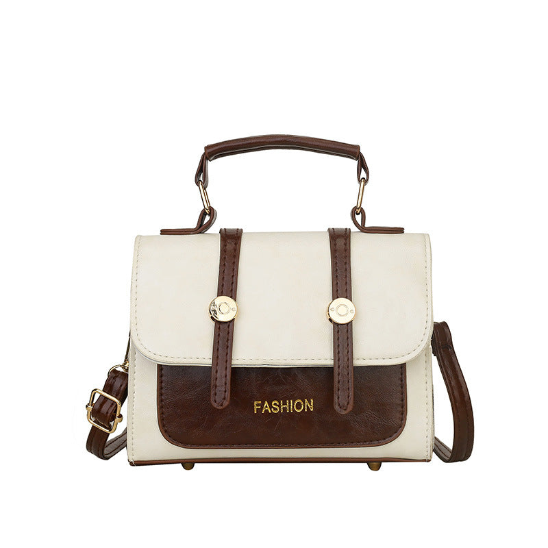Temperament Commute Retro Fashion Spring Solid Color Small Square Bags