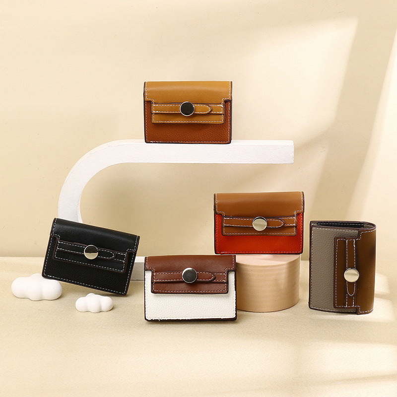 Simple Korean Style Multiple Slots Exquisite Ladies Wallet