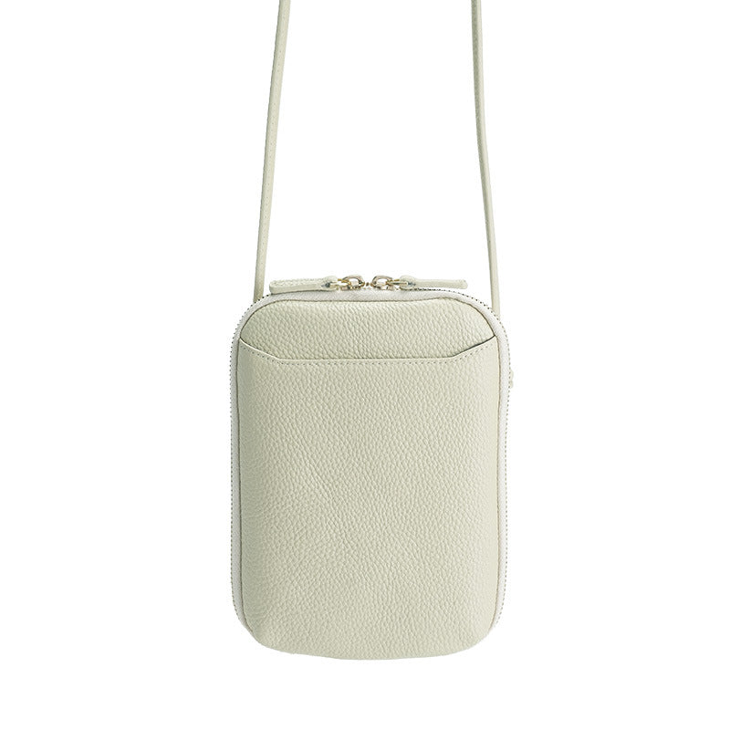 Women's Female Niche Leather Trend Simple Slung Bags