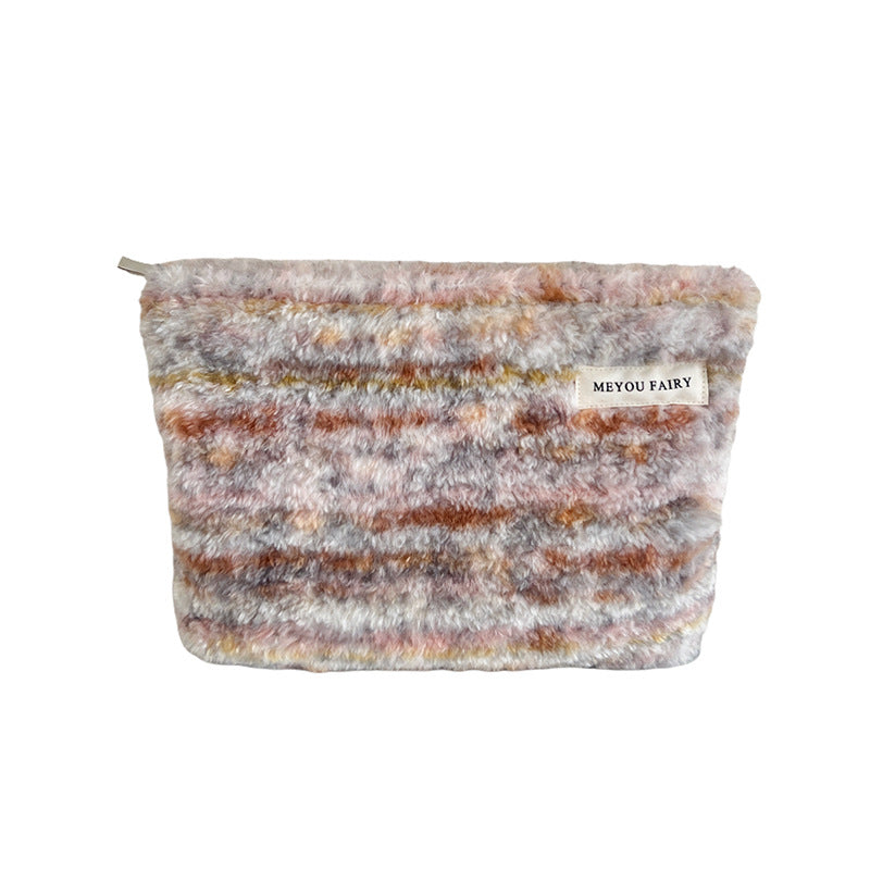Style Plush Storage Wash Thickened Soft Glutinous Makeup Bag
