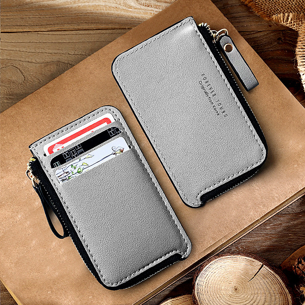 Men's Korean Style Zip Creative Short Business Men's Wallet