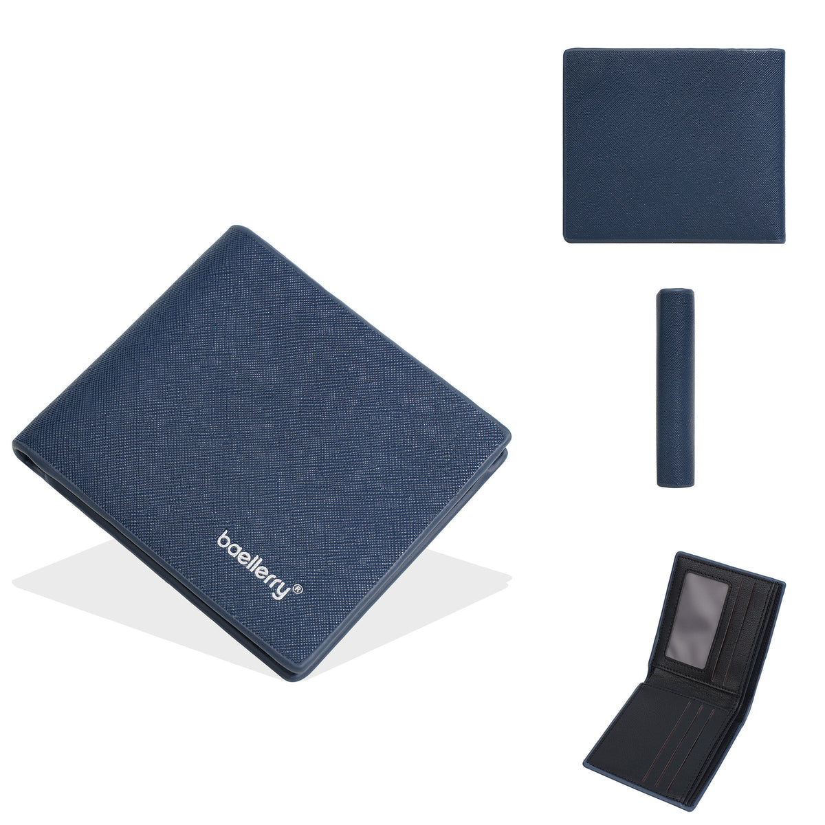 Men's Short Minimalist Multiple Slots Frosted Horizontal Men's Wallet