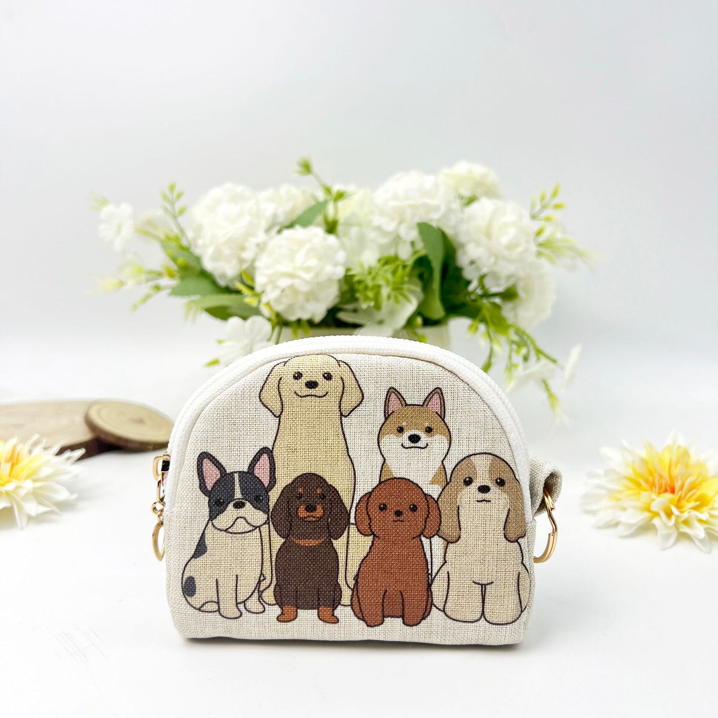Hot Stamping Zipper Shell Portable Storage Coin Purses