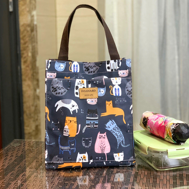 Running Volume Korean Style Waterproof Lunch Box Portable Handbags