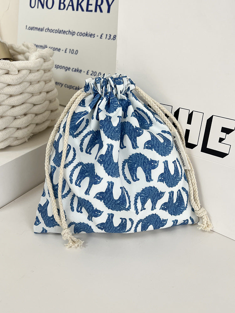 Storage Drawstring Portable Liner Toiletry Sanitary Napkin Makeup Bag