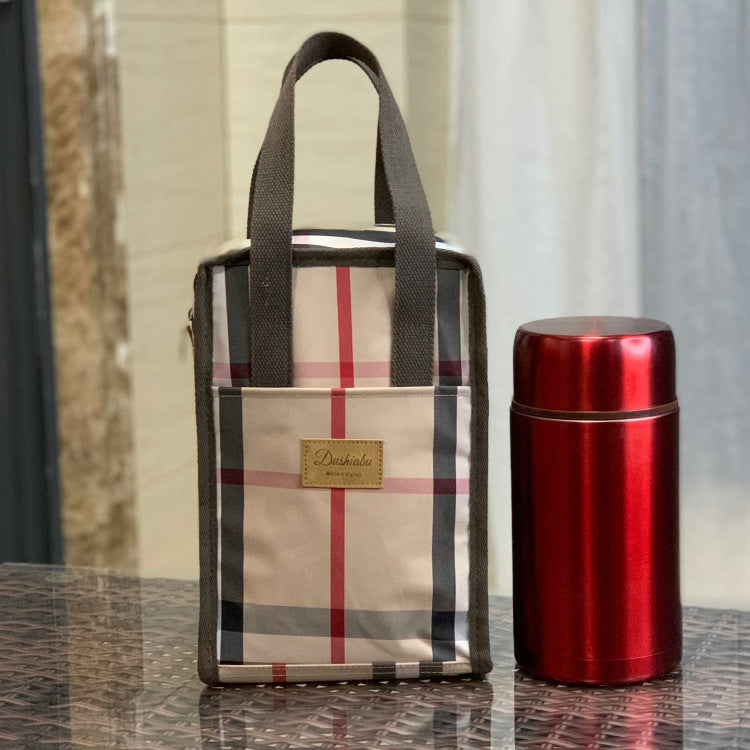 Korean Style Waterproof Thermal Preservation Lunch Box Octave Music Gun Handbags