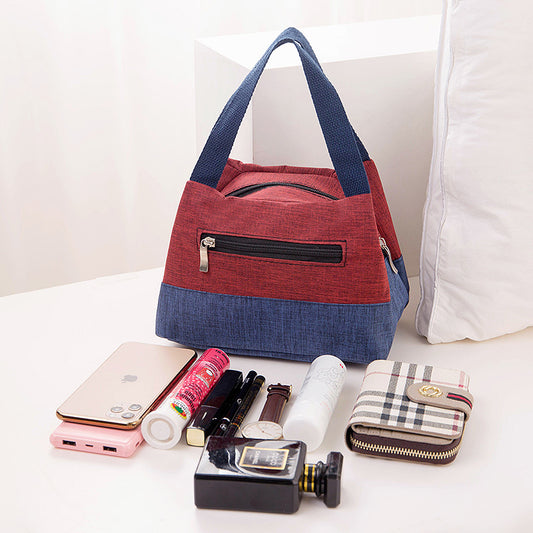 Women's Canvas Large Capacity Lunch Box Cloth Handbags