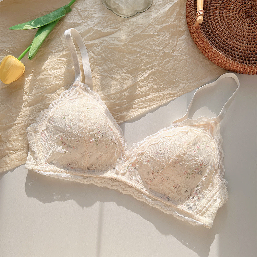 Cup Underwear Small Chest Gathered Without Steel Ring Everyday Bras