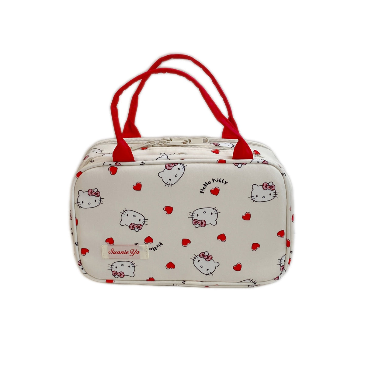 Good-looking Partition Storage Portable Cosmetics Buggy Hanging Large Makeup Bag